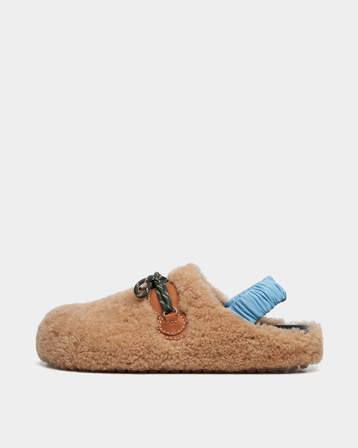 clogs with fur trim